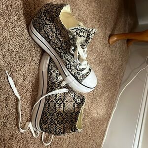 Olivia Miller snakeskin print sneakers high top.